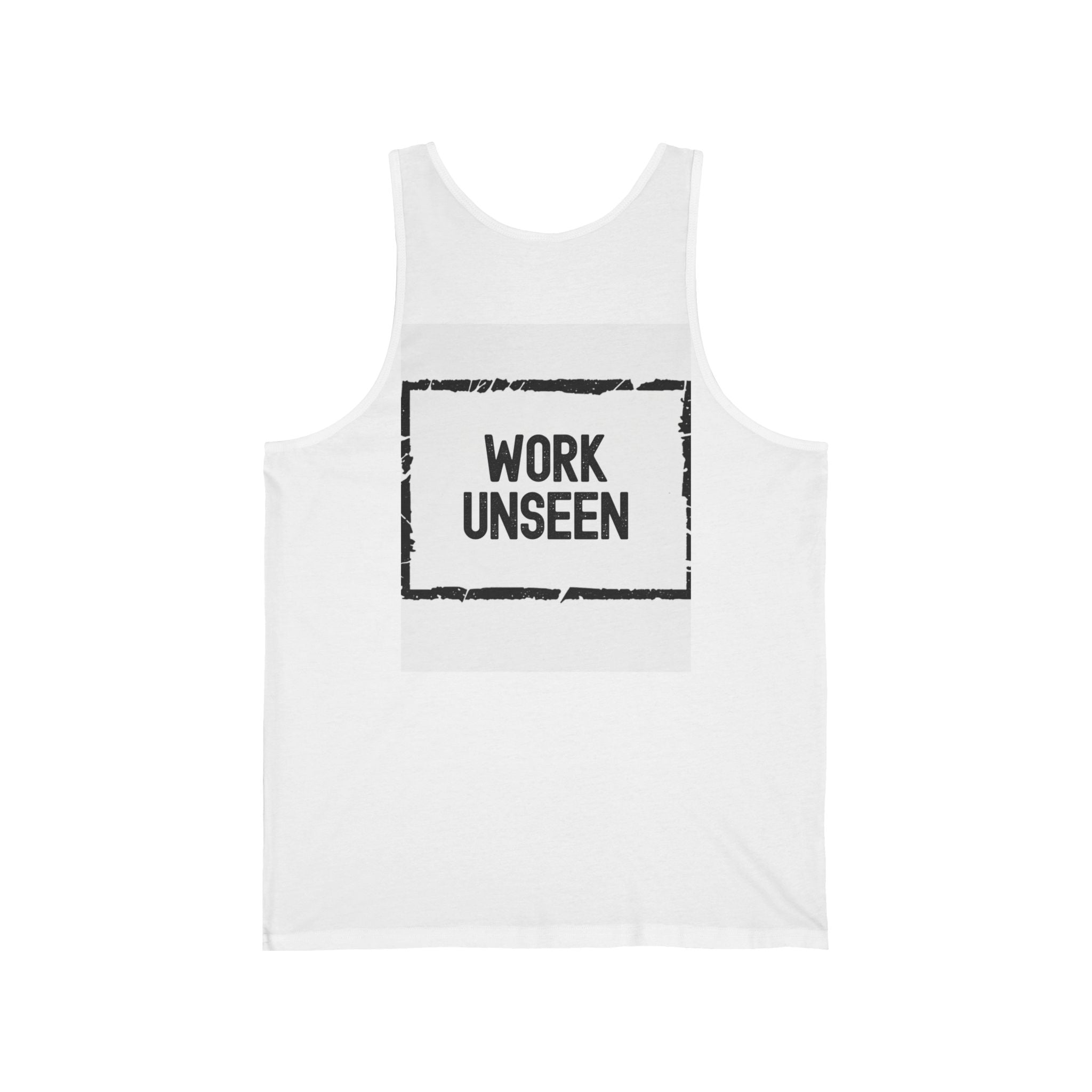Gym Tank Top — "Iron Therapy Built in the Dark" / "Work Unseen" Motivational Fitness Tank