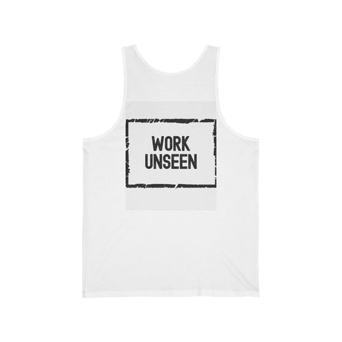 Gym Tank Top — "Iron Therapy Built in the Dark" / "Work Unseen" Motivational Fitness Tank